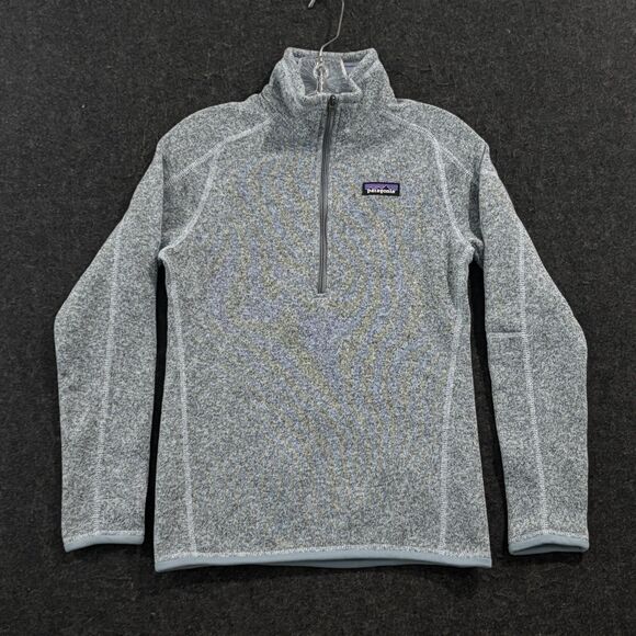 Patagonia Better Sweater Women's XS Gray Quarter 1/4 Zip Fleece Pullover Hiking - Picture 1 of 8